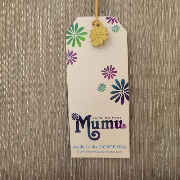 Show Me Your Mumu Size Small Jenner Dress Micro Pleat Silver Ombre - Picture 7 of 13